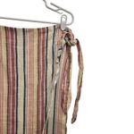 Free People  Multicolor Striped Midi Tie-Waist Wrap Aubrey Sarong Skirt Size 10 Photo 5