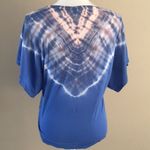 Splendid  Blue Tie Dye Wide Short-sleeve Shirt Photo 2
