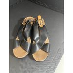 Dansko  Women Jacinda Cross Strap Slingback Sandals Leather‎ Black 41 US 10.5-11 Photo 1
