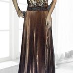 Camille La Vie  Animal Print Beaded Evening Gown 8 Photo 2