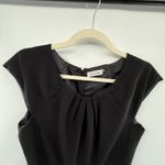 Calvin Klein  Black Belted Sheath Dress  Office Career Lined Classic Women's 10 Photo 1
