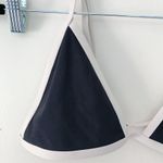 New Tavik Jett Colorblock Triangle Bikini Top Black and Cream Women's Size L Size L Photo 5