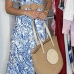 ZARA NWT Paisley Eyelet Midi Shirt Dress M Photo 0