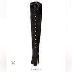 Adrienne Vittadini  Nilson Over The Knee Stud Zipper Tie Suede Boots Size 7 Photo 11