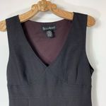 Mercer & Madison Sz 10 Black Linen Midi Dress Photo 5