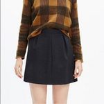 Madewell  Pleated Tailored Mini Grey Skirt Size 10 Photo 0