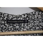 Abercrombie & Fitch Womens Black White Floral V-Neck Long Sleeve Bodysuit Size M Photo 2