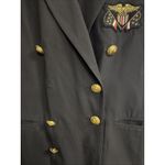 Mondi Women's Vintage Military Nautical Double Breasted Blazer Jacket Sz 38 M/L Blue Size M Photo 3