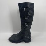 Ecco  Boots Size 38 (7-7.5) Black Hobart 3 Buckle Riding Tall Womens Leather Photo 3