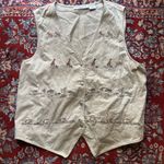 Victoria Jones  Woman Safari African Elephant Giraffe Zebra Embroidered Vest 3X Photo 0