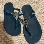 Michael Kors  Dark Navy Charm Jelly Sandals- Size 8 Photo 0