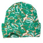 NWT FP FREE PEOPLE MOVEMENT Green and Orange Patterned Beanie Photo 1