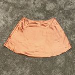 Wild Fable Pink Peach Orange Satin High-Low A-Line Mini Skirt Small NWT Photo 3