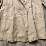 The Great Linen Button Blazer Shirt Size M LIKE NEW Tan Size M Photo 2