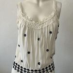 Anthropologie  LEIFNOTES White Black Mirror Dots Sleeveless Ruffles Maxi Dress 0 Photo 10