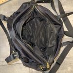 Madden Girl Black Nylon Duffel Bag Gold Accents Travel Weekender Gym Bag Photo 4