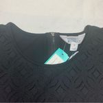 Market & Spruce  women's XS black crochet front short sleeve tee stitch fix casua Photo 8