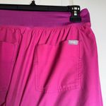 FIGS Zamora FREEx Lined Jogger Scrub Pants Ombre Pink to Purple Small EUC #2059 Photo 8