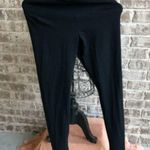 Lysse Skinny Leggings Medium Black Mid Rise USA Wide Waistband Yoga Zumb… Photo 7