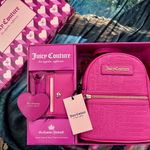 Juicy Couture  //  Vibrant Pink Backpack and Card Case Set Photo 0