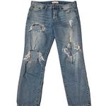 Madewell Slouchy Boy Jean Distressed High Rise Slim Jeans Photo 0