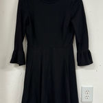 Kate Spade Broome Street Black Bell Sleeve Ponte Mini Dress Womens S Whimsigoth Photo 0