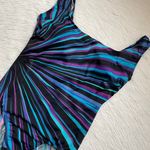 Women’s one piece colorful purple blue black bathing suit Multiple Size 10 Photo 2