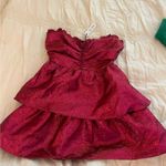 Boutique Strapless Dress Red Size M Photo 3