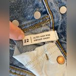 PacSun  Checkerboard Ultra High Rise Vintage 90s Y2K Vibe Denim Shorts Size 22 Photo 5