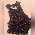 Kimchi Blue  Black Strawberry Ruffle Romper Photo 1