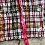 Veronica Beard Corrine Dress Plaid Shirt Dress Red Multi Photo 13