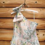 Mac Duggal   11919 Multicolor One Shoulder Brocade Floral Dress With Bow Photo 10