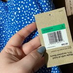 Nike NWT‎  Swim Size XL Water Dots Keyhole Back One-Piece Swimsuit Pacific Blue Photo 7