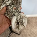 BKE  | Printed Sequin Color Open Back Button Down Blouse Sz L Photo 4