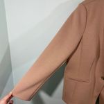 Ann Taylor  Women Tan No Collar One Button Double Knit Cutaway Blazer Size 18 Photo 4
