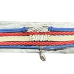 New England Patriots NFL Charm Bracelet (9) Bundle Friendship Love Infinity Red Photo 1