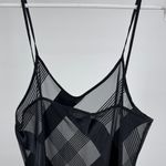 Black sheer silky asymmetrical M nightgown chemise sexy pajamas slinky vintage Size M Photo 2