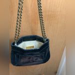 Lauren Merkin  Embossed Glossy Black Patten Leather Chain Strap Bag Photo 4