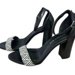 Steve Madden Women's Black and White Open Toe Sandals Size 7 Photo 0