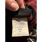 Vintage Palmetto's Fuzzy Fleece Fair Isle Sweater Burgundy Nordic Size Medium Red Photo 7