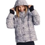 Varley x Anthropologie Highland Snake Print Hooded Puffer Jacket Photo 4
