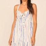 Ocean Drive STRIPED SMOCKED RUFFLE DRESS Photo 0