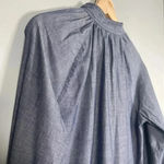 J Crew Blue Chambray Pullover Top Minimalist Denim Preppy Basic Blouse Women’s S Photo 5