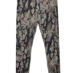 Vimmia Anthropologie x  Small Tan Pink Snake Print Leggings Photo 0