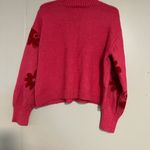 Floral Pink Sweater Size L Photo 1