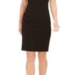 Calvin Klein  Elegant Black Sleeveless Dress with Pearl Embellished Neckline SZ 2 Photo 0