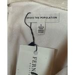 Dress the Population NEW gorgeous flowy white tan wedding formal dress sz S Photo 2