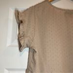 Style House Women's  Cream V-Neck Baby Doll Ruffle Swing Dress Size Medium Photo 8