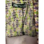 ZARA  Draped Ruched Puff Sleeves‎ Floral Bodycon Mini Dress Lilac Size XS Photo 8