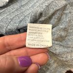 Light Blue & White Zip Up Sweater Photo 4